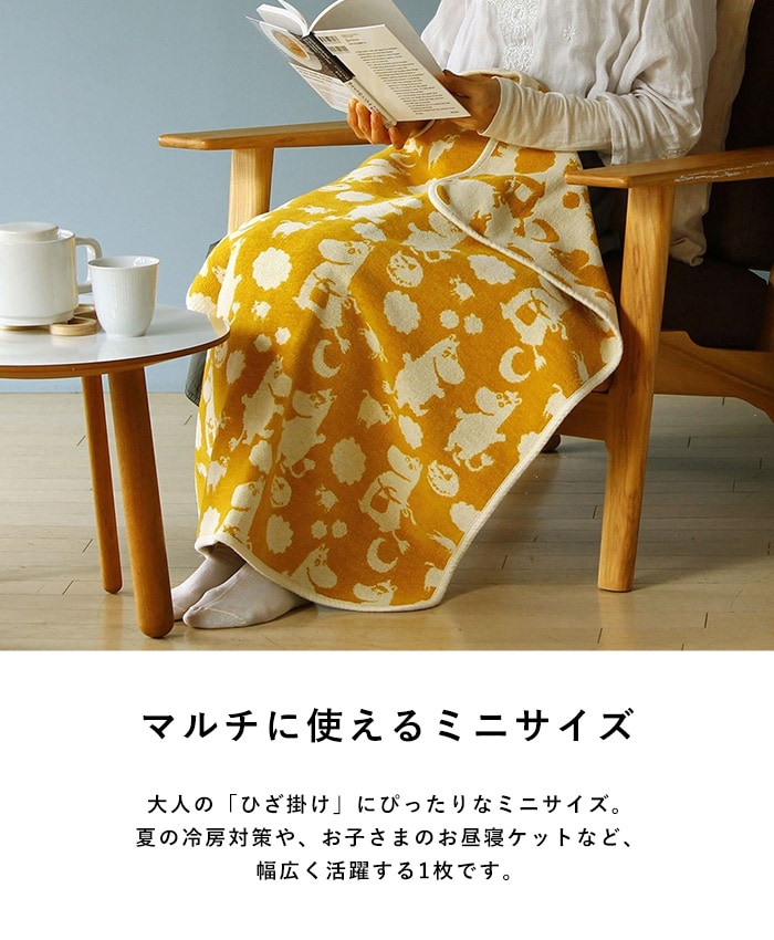 KLIPPAN クリッパン【正規取扱店】 シュニールコットン ミニブランケット ピルビ＆ムーミン  ベビー 赤ちゃん おくるみ ブランケット 厚手 おしゃれ かわいい 北欧 洗濯機 洗える 出産祝い ギフト プレゼント  