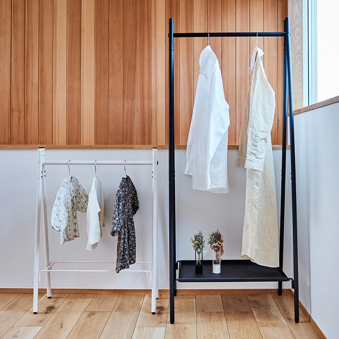 TETSUNAGI テツナギ RACK A mini & Steel tray mini SET  ランドセルラック ハンガー ハンガーラック 子供 子供部屋 キッズ 低い 低め 日本製 おしゃれ シンプル インテリア 子供家具 収納  