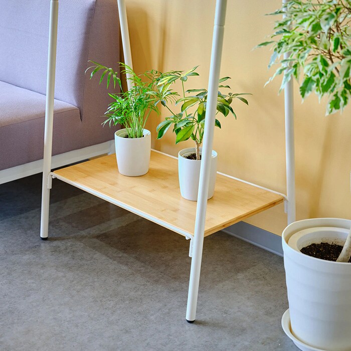 TETSUNAGI テツナギ RACK A & Shelf board SET  ハンガーラック スリム 省スペース おしゃれ 棚付き スチール アイアン 日本製 コートハンガー シンプル インテリア 家具 収納  