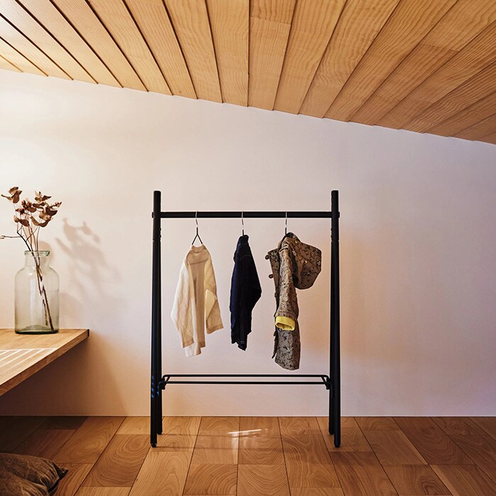 TETSUNAGI テツナギ RACK A mini & Shelf board mini SET  ランドセルラック ハンガー ハンガーラック 子供 子供部屋 キッズ 低い 低め 日本製 おしゃれ シンプル インテリア 子供家具 収納  