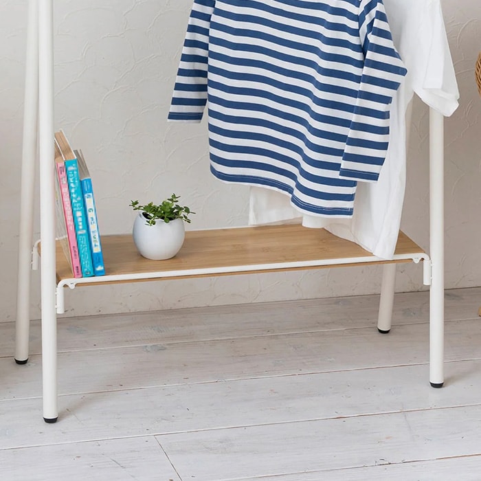 TETSUNAGI テツナギ RACK A mini & Shelf board mini SET  ランドセルラック ハンガー ハンガーラック 子供 子供部屋 キッズ 低い 低め 日本製 おしゃれ シンプル インテリア 子供家具 収納  