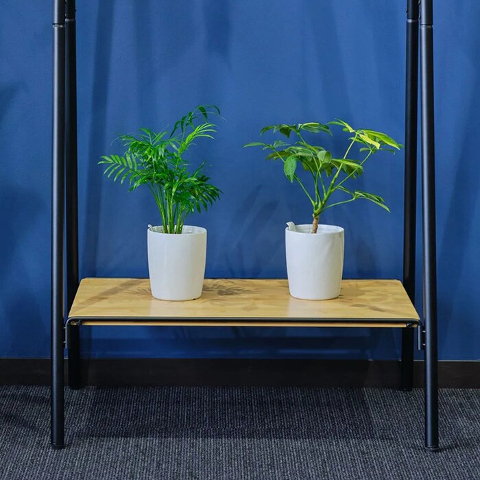 TETSUNAGI テツナギ RACK A & Shelf board + Side hanger SET  ハンガーラック スリム 省スペース おしゃれ 棚付き スチール アイアン 日本製 コートハンガー シンプル インテリア 家具 収納  