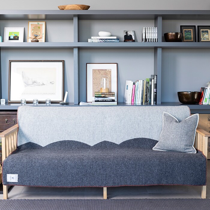 KLIPPAN クリッパン【正規取扱店】 ウール シングルブランケット FASAD ファサード  スローケット 厚手 毛布 高級 おしゃれ 北欧 肩掛け ギフト プレゼント  