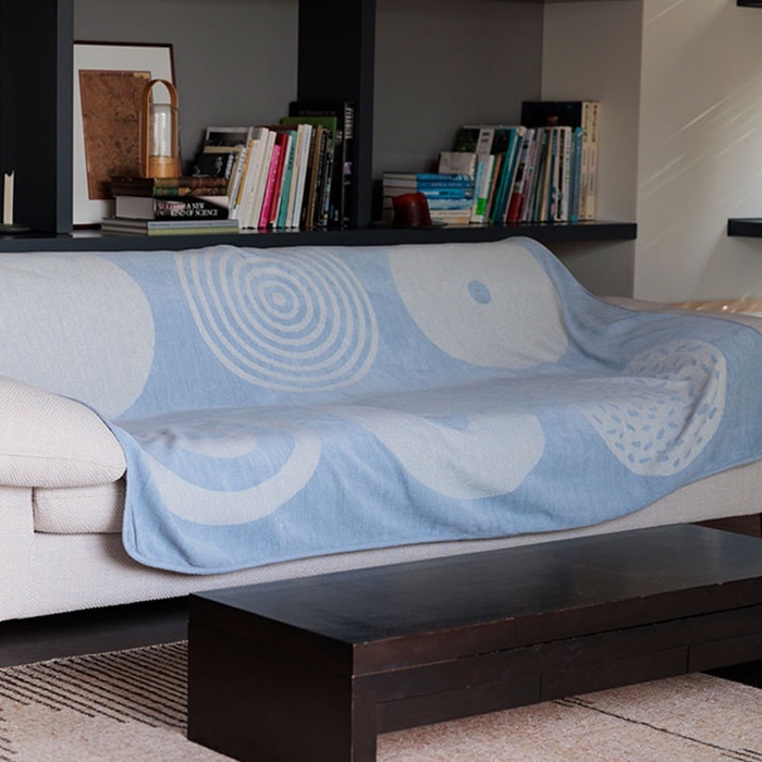 KLIPPAN クリッパン【正規取扱店】 シュニールコットンシングルブランケット キャンディー 140cm×200cm  サマーケット おしゃれ 北欧 高級 ひざ掛け 膝掛け 夏掛け 肌掛け 洗える 洗濯機 ギフト プレゼント  