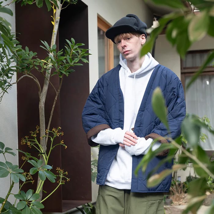 DAN-TEN ダンテン コンフリー L 2025AW  ルームウェア 羽織 メンズ レディース 半纏 袢纏 はんてん おしゃれ シンプル  部屋着 室内着 暖かい 温かい 秋 冬 パッカブル 寒さ対策 ダンテン  