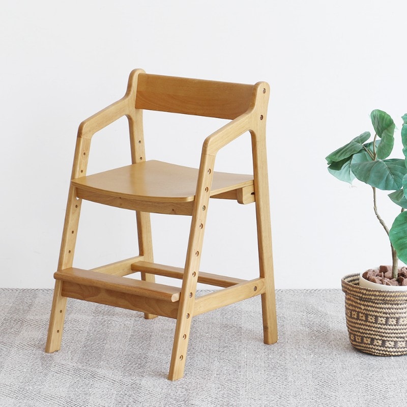 tsubaki Kids Chair  キッズチェア 高さ調節 ハイチェア 学習椅子 いす イス 小学生 大人も使える 木製 天然木 リビング収納 北欧 ナチュラル おしゃれ 入学祝い 長く使える  