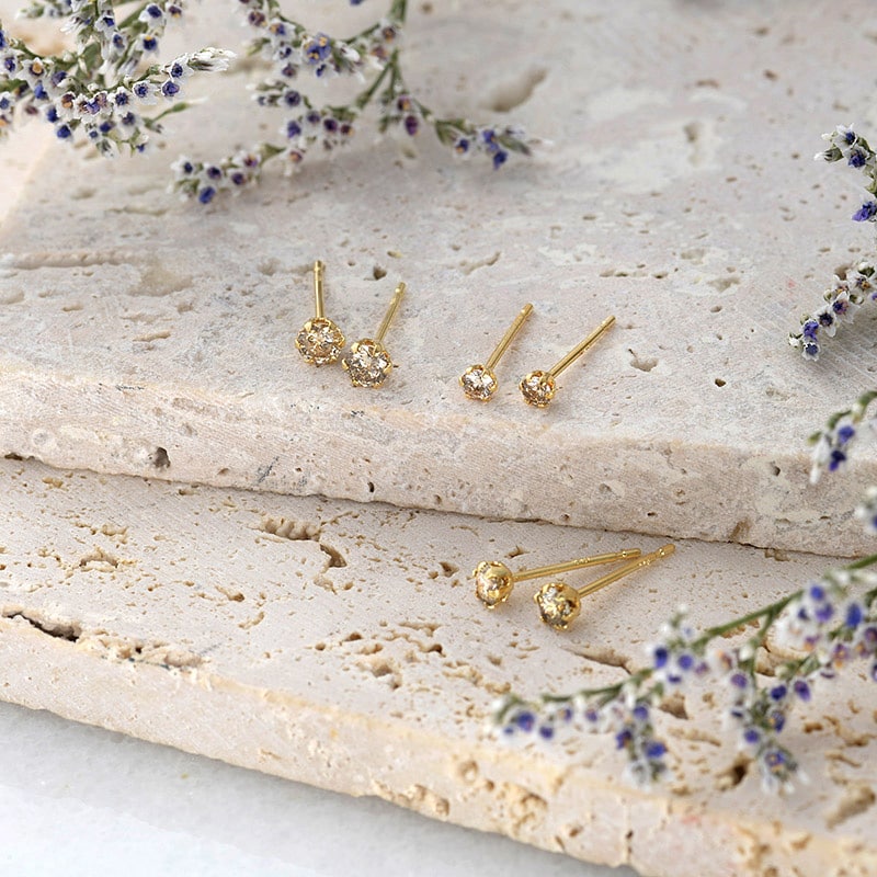 ダイヤモンド ピアス 0.2ct  一粒ピアス レディース 大人 シンプル 一粒ダイヤ おしゃれ 小ぶり 小さい プラチナ イエローゴールド ピンクゴールド プレゼント ギフト  