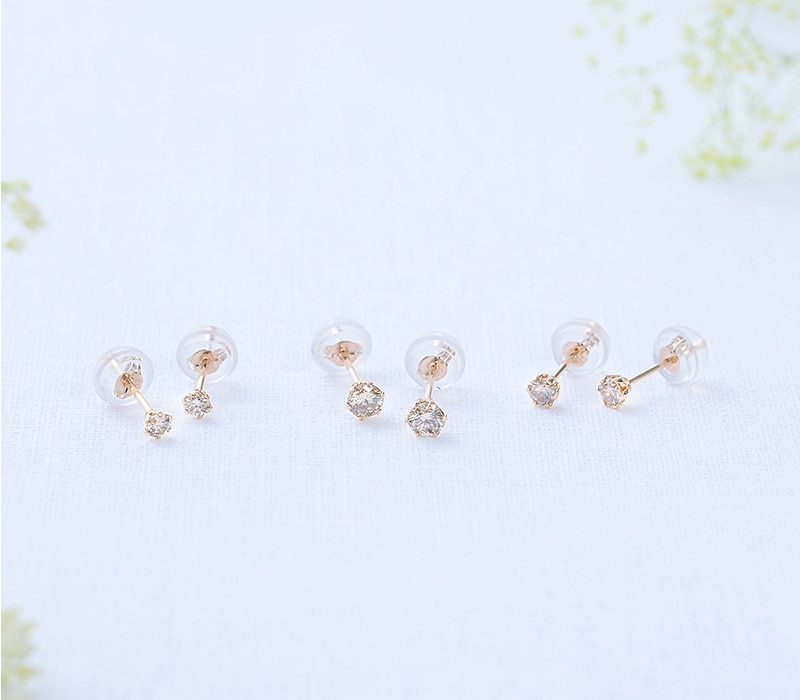 ダイヤモンド ピアス 0.2ct  一粒ピアス レディース 大人 シンプル 一粒ダイヤ おしゃれ 小ぶり 小さい プラチナ イエローゴールド ピンクゴールド プレゼント ギフト  