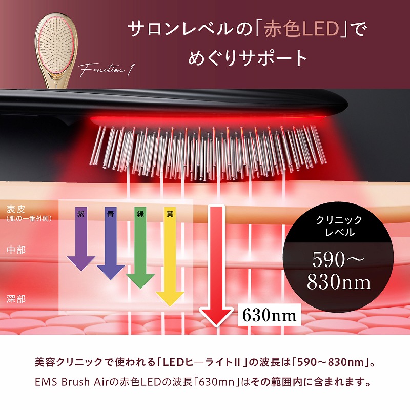 WAVEWAVE ウェイブウェイブ EMS Brush Air  ブラシ クッションブラシ EMS 頭皮ケア リフトケア 美容ケア スタイリング ツヤ リラックス ギフト  