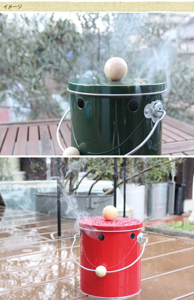 蚊取り線香入れ　吊り下げ　バケツ型  蚊取り線香　ホルダー 吊り下げ バケツ　屋外 日本製 ハンギング 蚊やり 線香　入れ ぶら下げ 手提げ　ハンドル かわいい  
