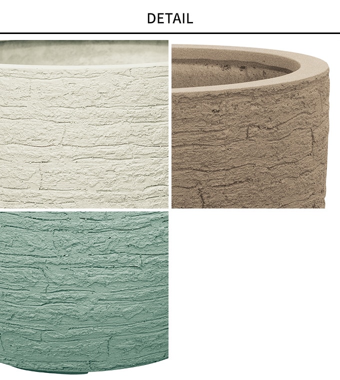 プランター 自然の障壁 クリフエッグ 直径42cm プランターポット 植木鉢 大型 大鉢 軽量 シンプル FRP 丈夫 穴あり テラス バルコニー 公共施設 エントランス おしゃれ インテリア