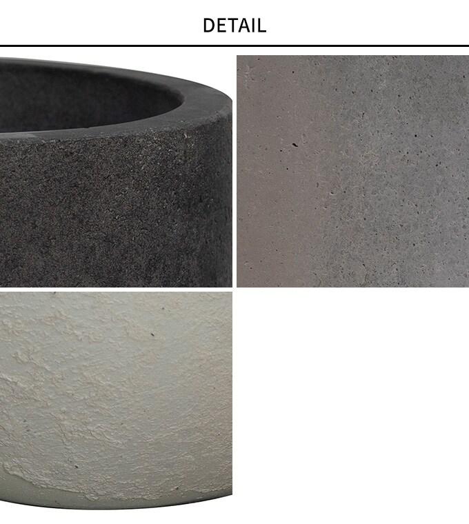 プランター 素朴な風合い デッカーボウル 直径38cm プランターポット 植木鉢 大型 大鉢 軽量 シンプル ファイバー 丈夫 穴あり テラス バルコニー 公共施設 エントランス おしゃれ インテリア