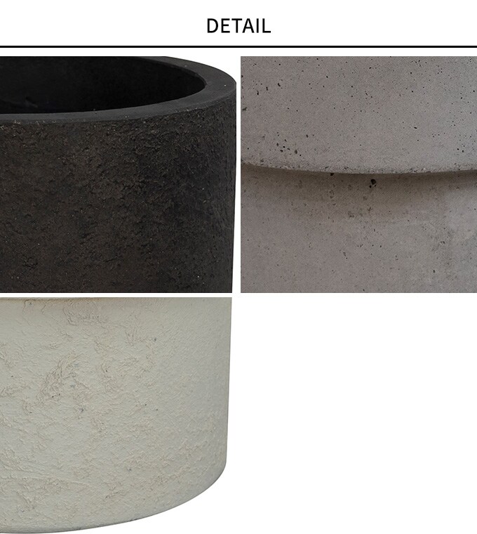 プランター 素朴な風合い デッカーハイシリンダー 直径42cm プランターポット 植木鉢 大型 大鉢 軽量 シンプル ファイバー 丈夫 穴あり テラス バルコニー 公共施設 エントランス おしゃれ インテリア