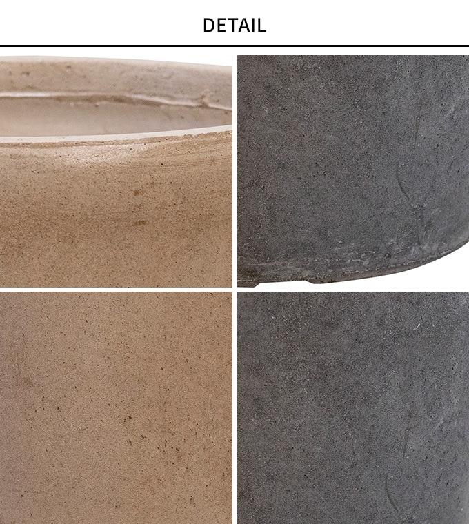 プランター 個性的な表情 ファントムラウンド　直径35cm  プランターポット 植木鉢 大型 大鉢 軽量 シンプル ファイバー 丈夫 穴あり テラス バルコニー 公共施設 エントランス おしゃれ インテリア  