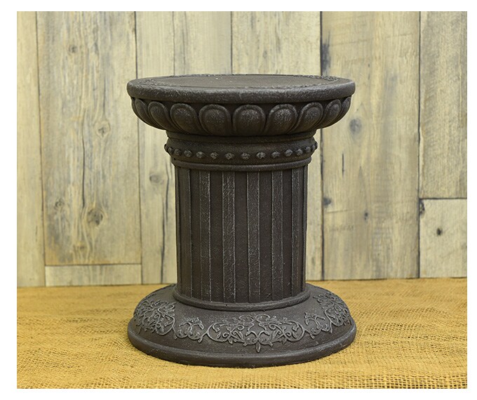 ローマ神殿コラム風 フラワースタンド A ラウンド S ガーデン雑貨 アンティーク スタンド 飾り 置物 雑貨 インテリア 装飾