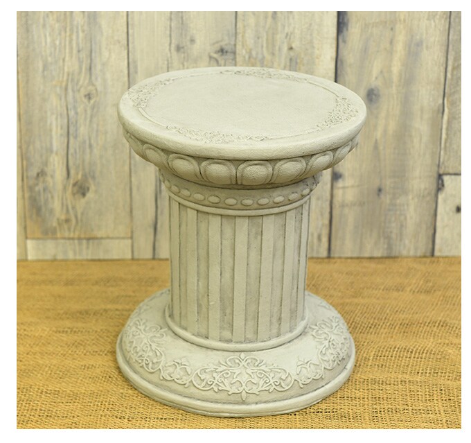 ローマ神殿コラム風 フラワースタンド A ラウンド S ガーデン雑貨 アンティーク スタンド 飾り 置物 雑貨 インテリア 装飾