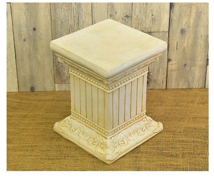 ローマ神殿コラム風 フラワースタンド A スクエア S ガーデン雑貨 アンティーク スタンド 飾り 置物 雑貨 インテリア 装飾