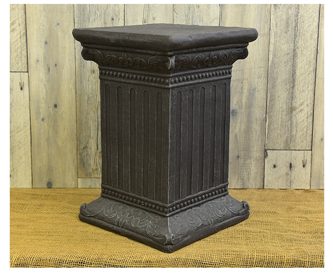 ローマ神殿コラム風 フラワースタンド A スクエア L ガーデン雑貨 アンティーク スタンド 飾り 置物 雑貨 インテリア 装飾