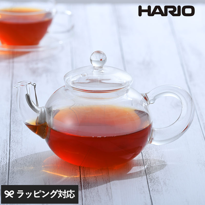 HARIO ハリオ ジャンピングティーポット 2人用  ティーポット 耐熱ガラス ガラス おしゃれ 日本製 茶こし付き 食洗器対応 ギフト 急須 ジャンピングポット  