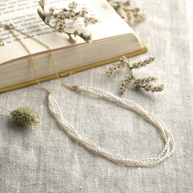 Natully ナチュリー ネックレス Knit  レディース 淡水パール ネックレス ベビーパール 日本製 真珠 小粒 おしゃれ ギフト 母の日 2025 プレゼント ギフト 花以外 実用的 メッセージカード  