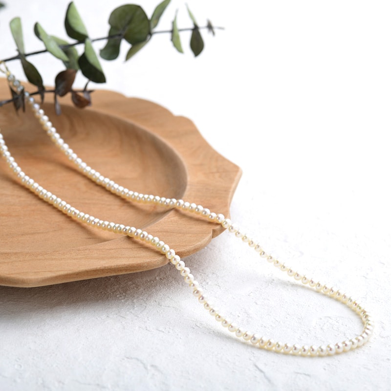 Natully ナチュリー イチレンネックレス Button  レディース 淡水パール ネックレス ベビーパール 日本製 真珠 小粒 おしゃれ ギフト プレゼント  