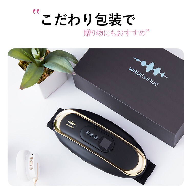 WAVEWAVE ウェイブウェイブ WAIST RELEASE  EMS 温熱 腰 腰痛 コンパクト 温活 グッズ 健康器具 ギフト プレゼント  