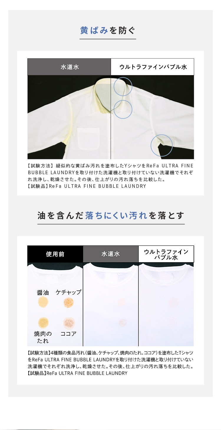 ReFa リファ ウルトラファインバブル ランドリー  洗濯機 アクセサリー アダプター 洗浄力アップ 洗浄効果 ダメージ軽減 取付け簡単 洗濯槽 清潔 きれい ReFa リファ  