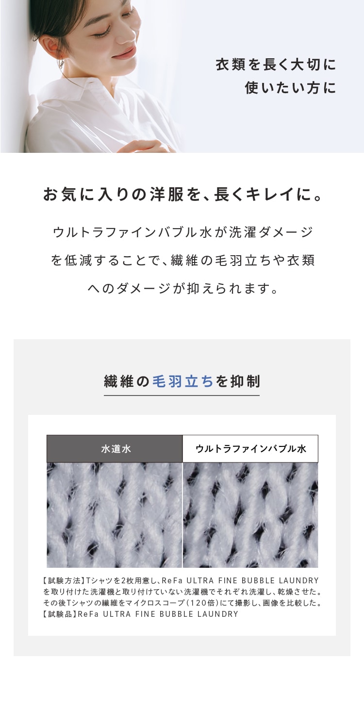 ReFa リファ ウルトラファインバブル ランドリー  洗濯機 アクセサリー アダプター 洗浄力アップ 洗浄効果 ダメージ軽減 取付け簡単 洗濯槽 清潔 きれい ReFa リファ  