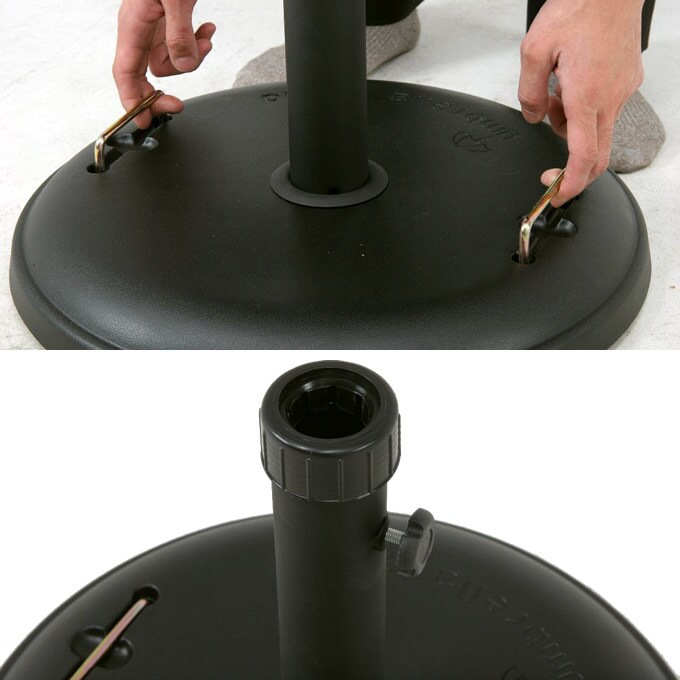 丸型パラソルスタンド 22kg /パラソルベース/土台/パラソル台/ラウンド/スチール/セメント/庭/ガーデン/エクステリア/ガーデニング