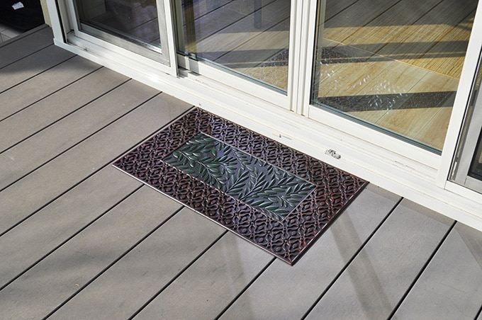 玄関マット 屋外 ラバーマット 75×45cm ドアマット マット 泥除け 泥落とし エントランス エントランスマット 北欧 小さめ ブラック 黒 入り口 ゴム マット