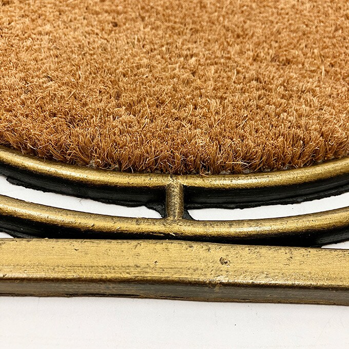 玄関マット 屋外 サンセット ヨーロピアン 75×45cm ウェルカムマット 北欧 おしゃれ 泥落とし コイヤーマット 泥除け 半円型 かわいい モダン ココヤシ お店 入り口 エントランス カフェ 事務所 オフィス 庭 ガーデン