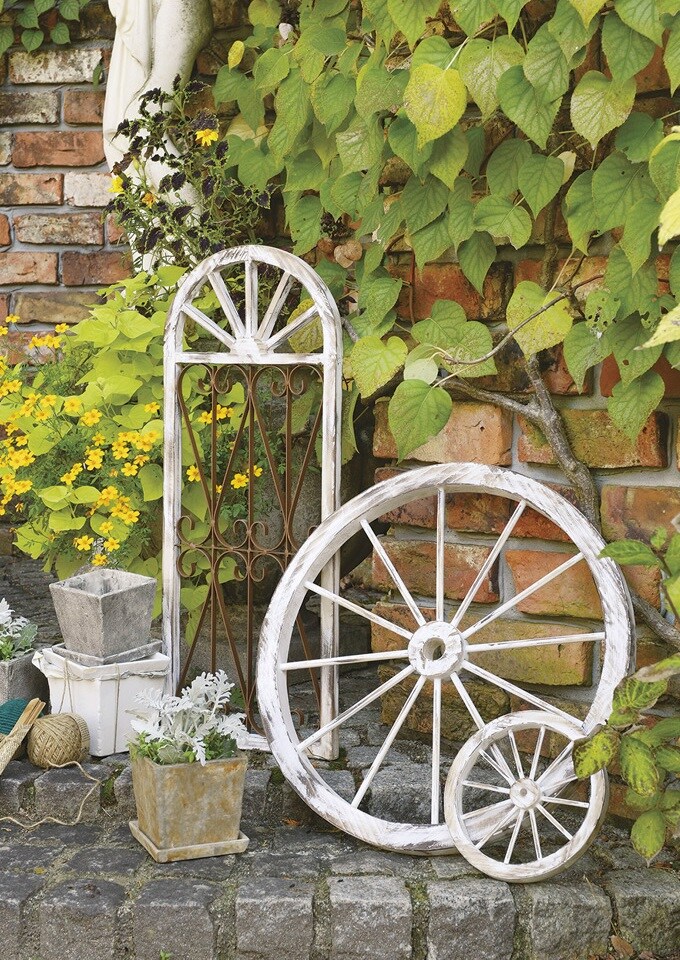 木製　壁掛けウィンドウフレーム　Lサイズ  アンティーク 置物　飾り オシャレ　おしゃれ ディスプレイ ショップデザイン 窓型 ガーデン ガーデニング エクステリア  