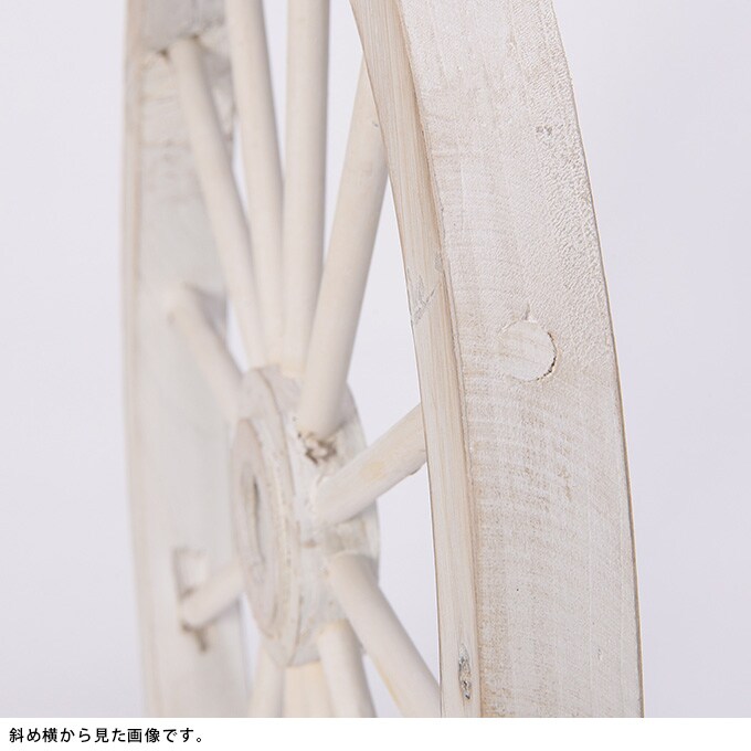 木製　車輪型オーナメント　直径40cm  アンティーク 置物　飾り オシャレ　おしゃれ ディスプレイ ショップデザイン ホイール型 ガーデン ガーデニング エクステリア  