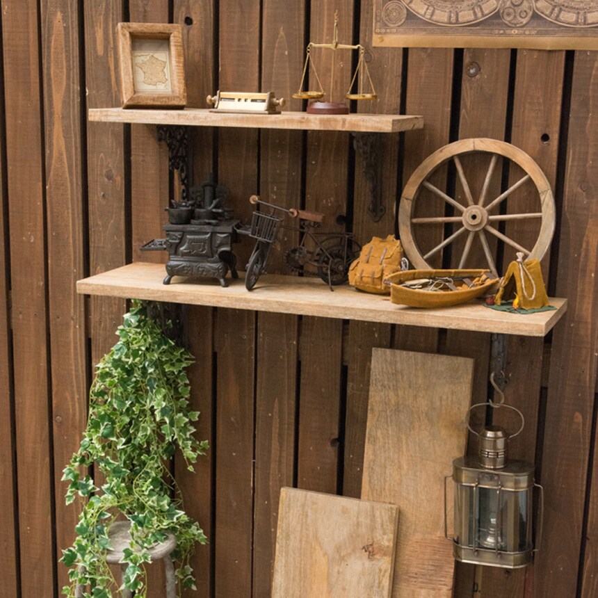 ウォールテーブル 幅61cm×奥行25.5cm（棚板のみ）  ウォールシェルフ 木製 ウォールラック 壁掛け 棚 飾り棚 棚板 壁面収納 ディスプレイ インテリア  