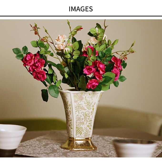 フランス王室風 陶器花瓶 アントワネット L  花瓶 フラワーベース プランター 北欧 おしゃれ 花器 洋風 エントランス  