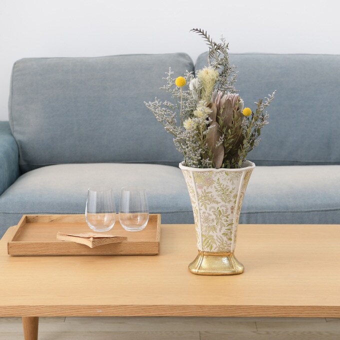 フランス王室風 陶器花瓶 アントワネット L  花瓶 フラワーベース プランター 北欧 おしゃれ 花器 洋風 エントランス  