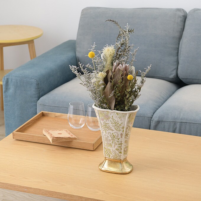 フランス王室風 陶器花瓶 アントワネット L  花瓶 フラワーベース プランター 北欧 おしゃれ 花器 洋風 エントランス  