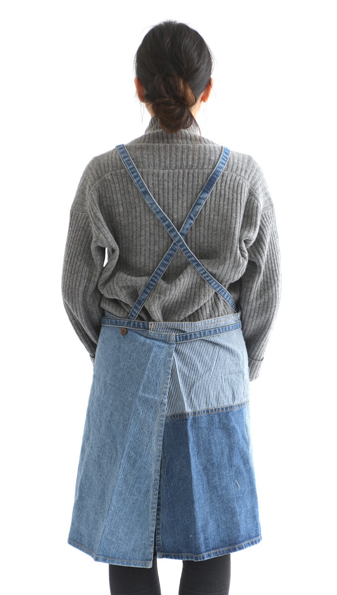 ガーデニングエプロン デニムクロス ガーデンエプロン カフェ ガーデニング ワーク 作業用 男性用 女性用 レディース メンズ 前掛け 庭