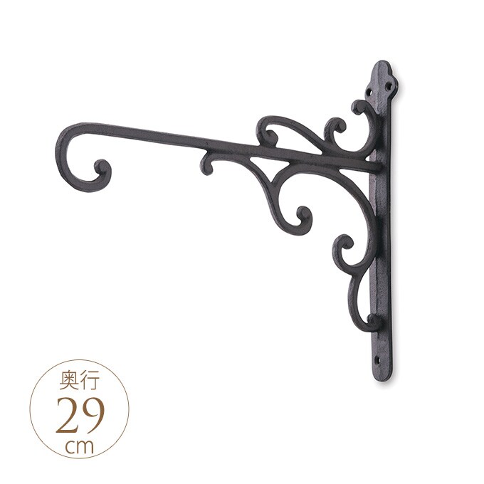 アイアン ウォールハンガー ウェーブ  ハンギング ガーデン インティア アート 壁掛け デコレーション アイアンフック 中世ヨーロッパ 欧風 ウォールフック 組み合わせ  