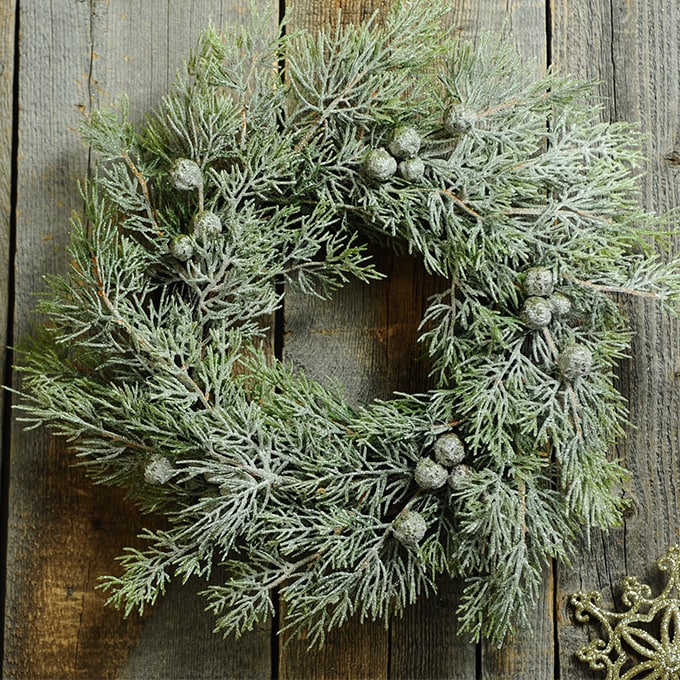 北欧の針葉クリスマスリース 30cm クリスマス 飾り リース 土台 手作り 自作 オーナメント ハンドメイド 自分で作る 思い出 自然 玄関 装飾