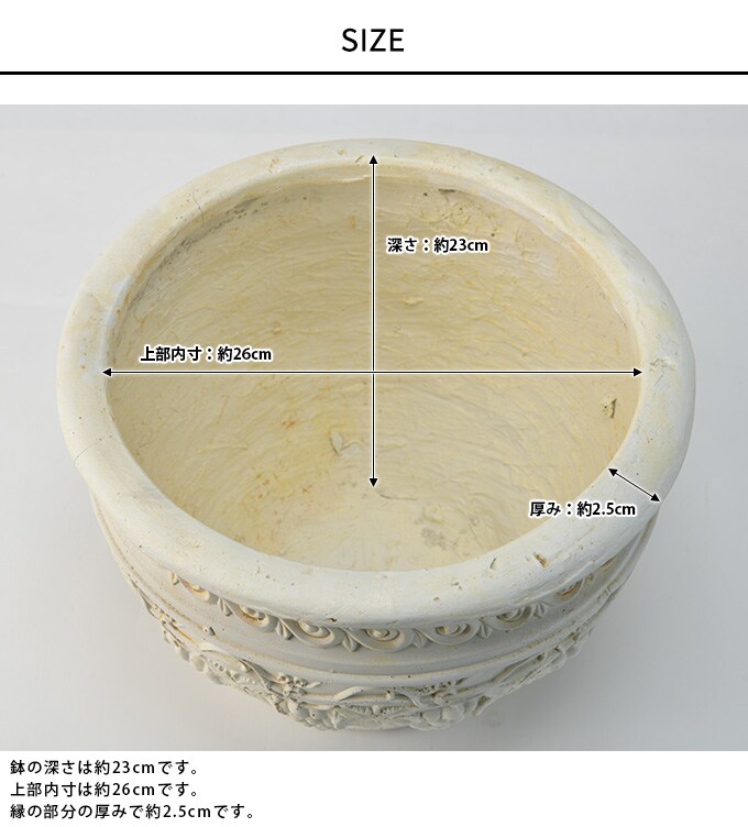 プランター 大型 ローマ調 ポット 豊穣のぶどう  鉢　大きい アンティーク 植木鉢 花器 中世 レトロ ガーデニング 大きな ヨーロピアン 西洋  