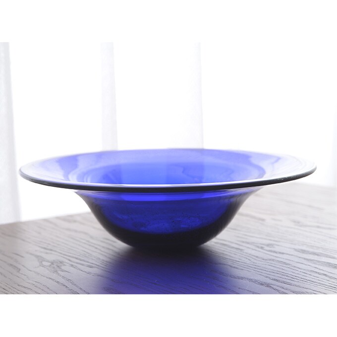 宇宙と銀河 ガラス 水盤  花器 生け花 日本製 おしゃれ フラワーベース 青森 津軽 職人 活花 生花 活け花 国産 器  