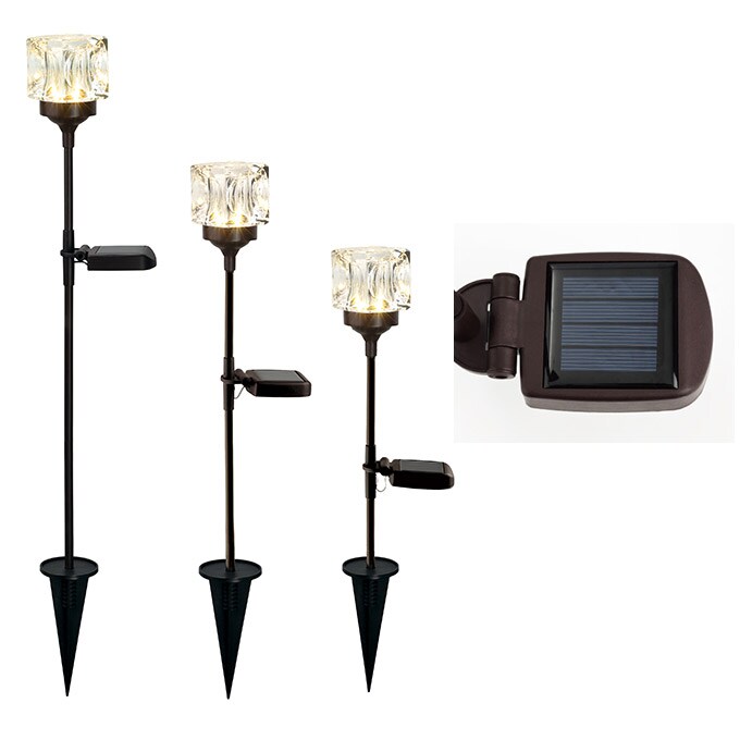 ソーラーライト 屋外 防水 ガーデンピック キューブライト ピック 真夜中の宝石 CUBE 