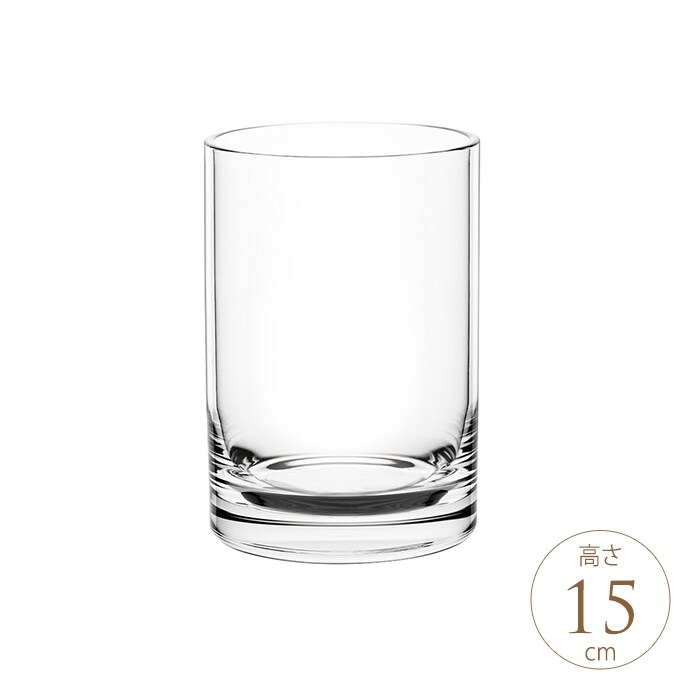 花瓶 クリア 割れない ポリカ ストレート アール　直径10×高さ15cm  フラワーベース 割れにくい素材 おしゃれ シンプル 割れにくい ポリカーボネート  