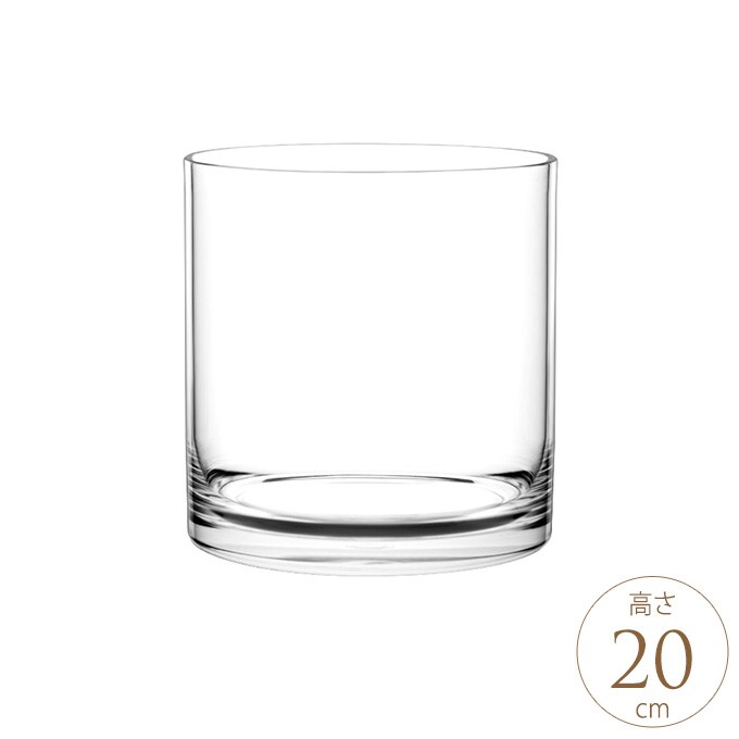 花瓶 クリア 割れない ポリカ ストレート アール　直径20×高さ20cm  フラワーベース 割れにくい素材 おしゃれ シンプル 割れにくい ポリカーボネート  