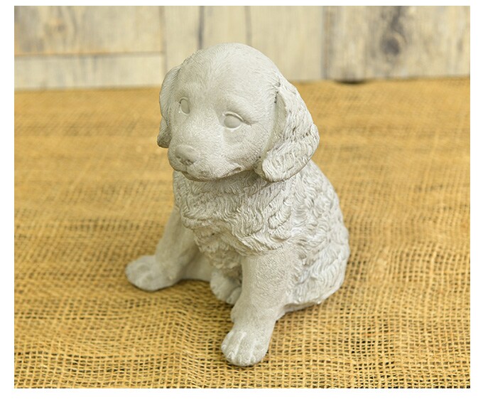 ジャルダン 石像風 ドッグ A  オブジェ 雑貨 飾り かわいい ガーデン 室内 屋外 庭 ベランダ  