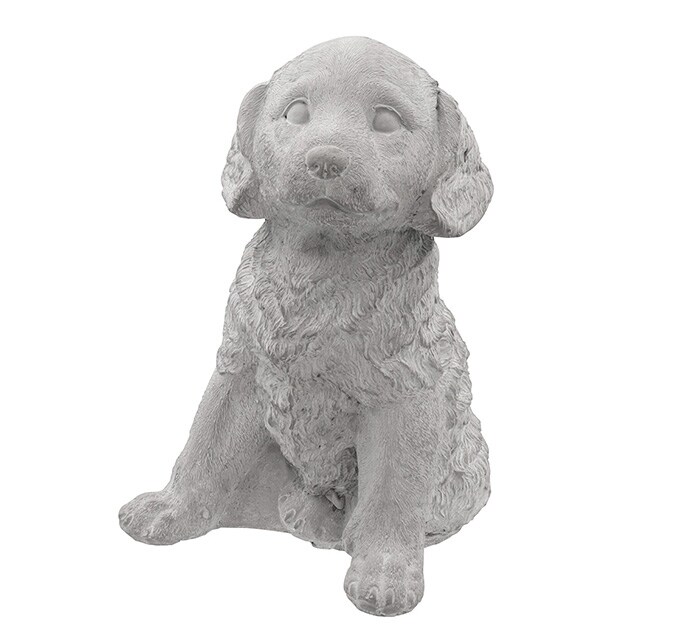 ジャルダン 石像風 ドッグ A  オブジェ 雑貨 飾り かわいい ガーデン 室内 屋外 庭 ベランダ  