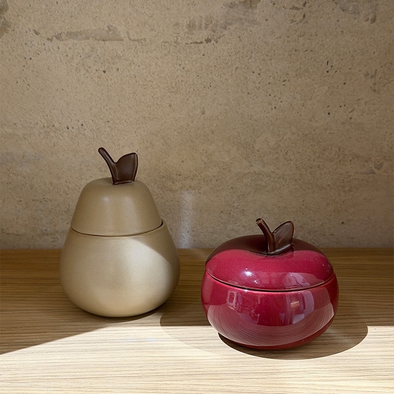 ferm LIVING ファームリビング 林檎の形の小物入れ Apple Ceramic Container  