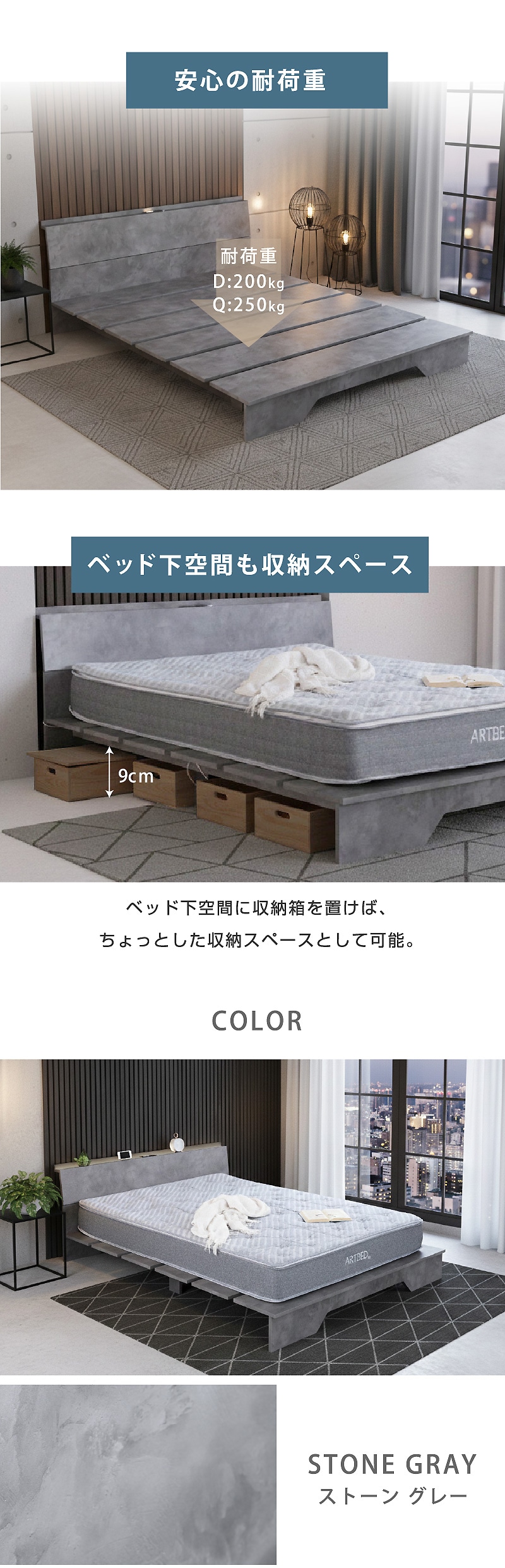 クイーンベッドとマットレス クイーンサイズ 高級 ピロートップ付き ポケットコイル マットレス