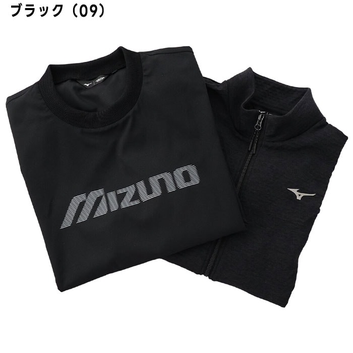 ミズノ ゴルフ メンズ 3WAYツインブルゾン2枚組セット フルジップニット+プルオーバー E2MHC501 dショッピング |ミズノ ゴルフ 3WAYツインブルゾン2枚組セット